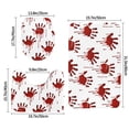 thumbnail image 2 of Bathroom Rugs Sets 3 Piece - Bloody Hand 1 Absorbent Non Slip Bath Mats, U-Shape Toilet Lid Cover, Contour Mat, Soft Washable Shower Mats Bath Rug Mat for Bathroom Tub Toilet, 2 of 7