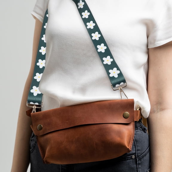 LOLIPPYY Wide Thick Crossbody Strap for Handbags Dark Green Guitar Purse Strap Sturdy and Lightweight