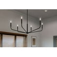 thumbnail image 6 of 52719BK Kichler Lighting Madden - 6 Light Chandelier-18.25 Inches Tall and 38 Inches Wide-Black Finish, 6 of 7