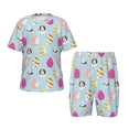 thumbnail image 1 of Balery Happy Easter Conjunto de Pijama Infantil de Manga Corta con Estampado – Ropa de Dormir de Algodón Suave-Large, 1 of 6