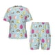 thumbnail image 1 of Balery Happy Easter Conjunto de Pijama Infantil de Manga Corta con Estampado – Ropa de Dormir de Algodón Suave-X-Large, 1 of 6