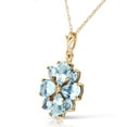 thumbnail image 2 of Galaxy Gold 14K Solid Yellow Gold 18" Necklace with 2.43 Carat Natural Aquamarine, 14"-24" Sizes, March Birthstone, Symbol of Serenity, 2 of 3