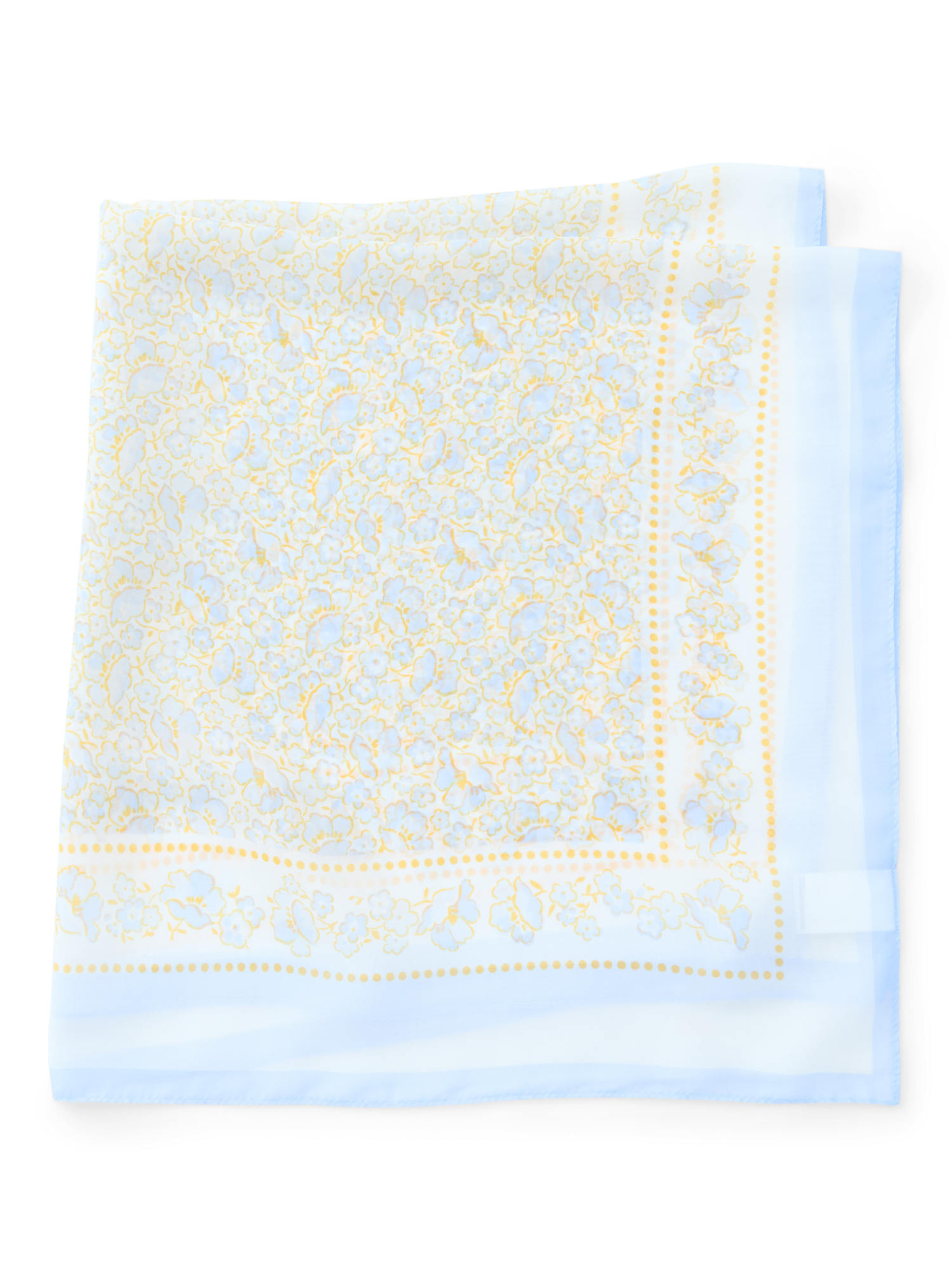 Time and Tru Women's Floral Print Square Scarf with Versatile Style