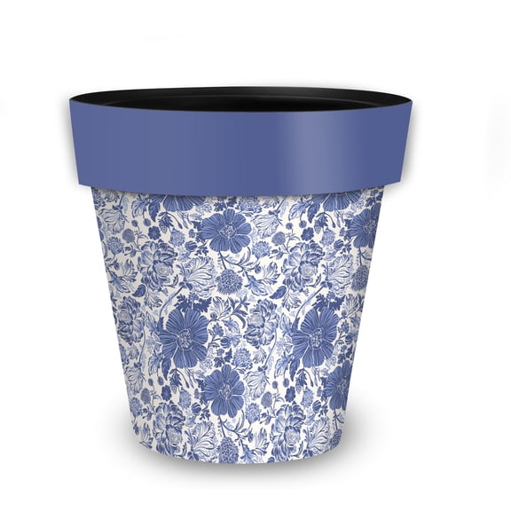 Briarwood Lane Everyday Planter 11.75 x 11 x 11 Blue and White Floral