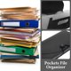 thumbnail image 5 of unbranded Organizador De Documentos B6 En Plástico Negro Con Bolsillos Y Seguro, 5 of 7