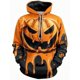 thumbnail image 3 of 2024 Nueva sudadera con capucha con estampado 3D de calabaza para Halloween, para parejas, hombres, mujeres, adultos, Halloween, carnaval, baile de graduación, informal, todos los días, 3 of 5