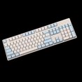 thumbnail image 2 of YMDK Double Shot 104 Miami PBT Shine Through OEM Profile Keycap Set Suitable for Cherry MX Switches Mechanical Keyboard (Blue White) (Only Keycap), 2 of 4
