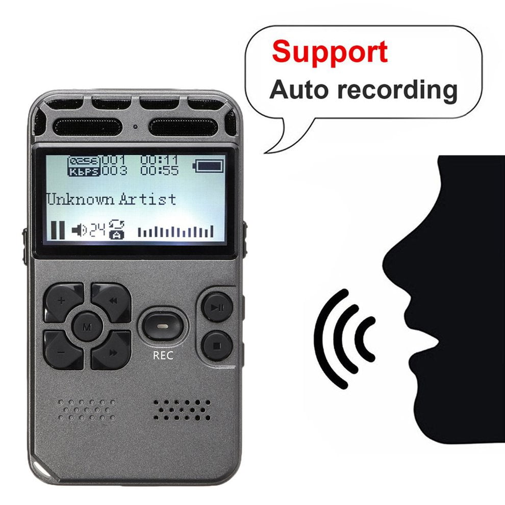 USA Rechargeable 8GB Digital Audio/Sound/Voice Recorder Dictaphone MP3 Player RT 