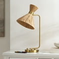 thumbnail image 4 of SAFAVIEH Sohma 23" Coastal Iron Table Lamp with Light Brown Shade, 4 of 6