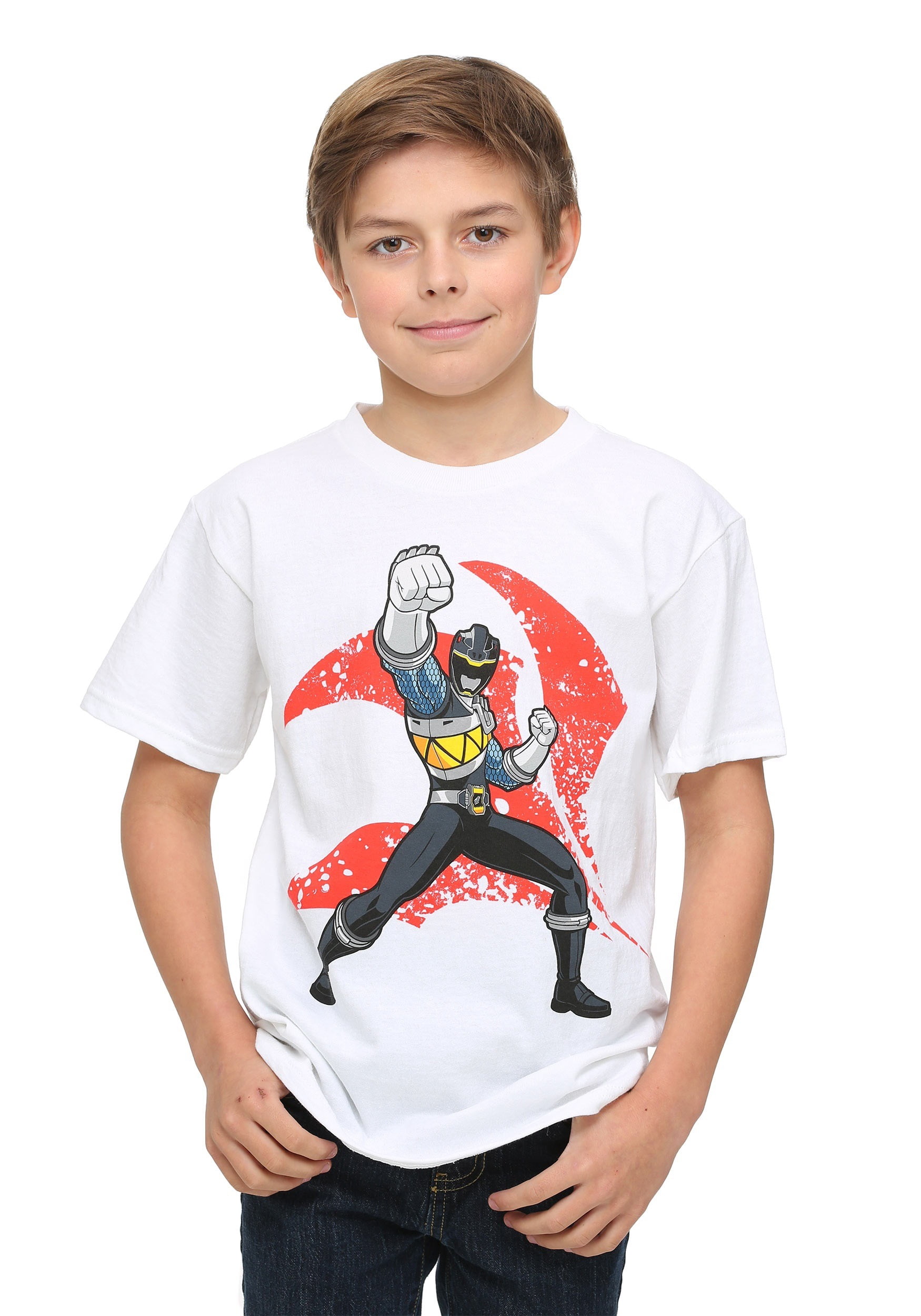 Power Rangers Black Ranger Punch Boys T 