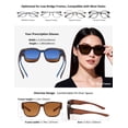 thumbnail image 6 of Polarized Fit Over Sunglasses for Men Women, UV400 Over Glasses Sunglasses, Lightweight 24g TR90 Oversize Fitover for Driving Fishing, 6 of 7