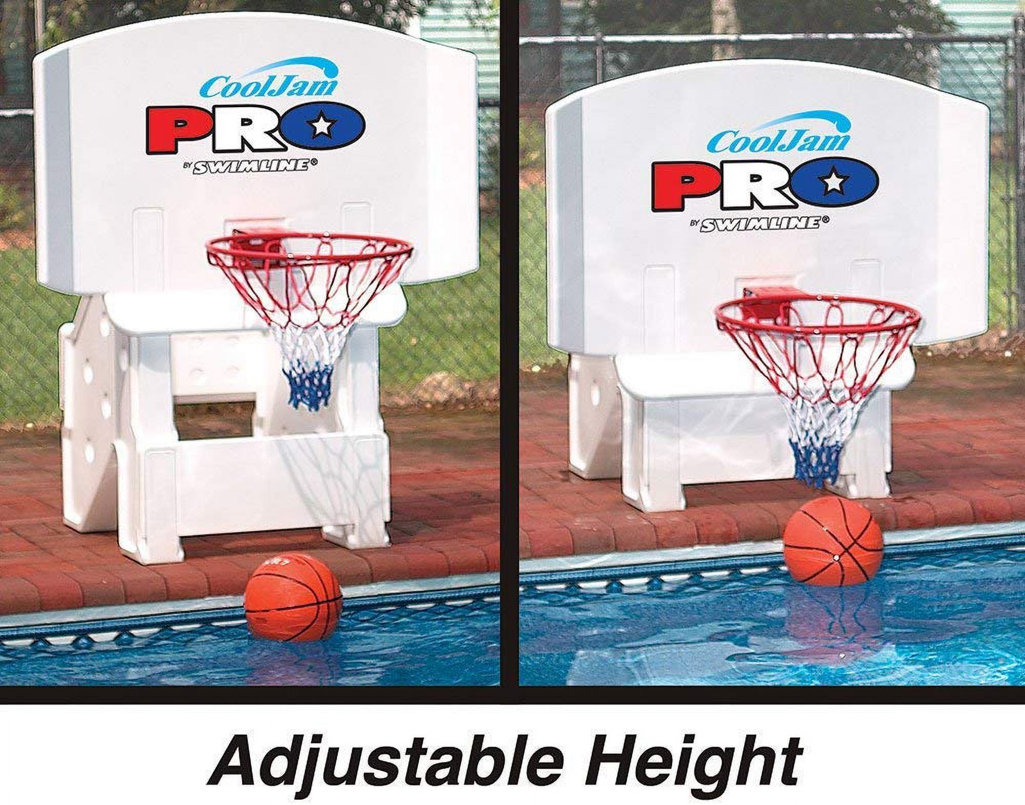 Swimline 9195M Super-Wide 44" Cool Jam Pro Poolside Basketball (1 or 2 Basketballs)