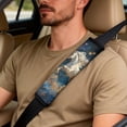 thumbnail image 5 of Xixirimido Car Seat Covers for Front Seats 5Pcs Car Accessories with Seat Belt Covers & Center Console Cover Universal Fit for SUVs,Vans,Trucks,Sedans, White Horse Galaxy, 5 of 8