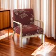 thumbnail image 2 of Housse de Chaise Moderne Mi-Siècle Imprimée Extensible pour Fauteuil de Lecture Housses de Chaise de Salon (Fleur), 2 of 6
