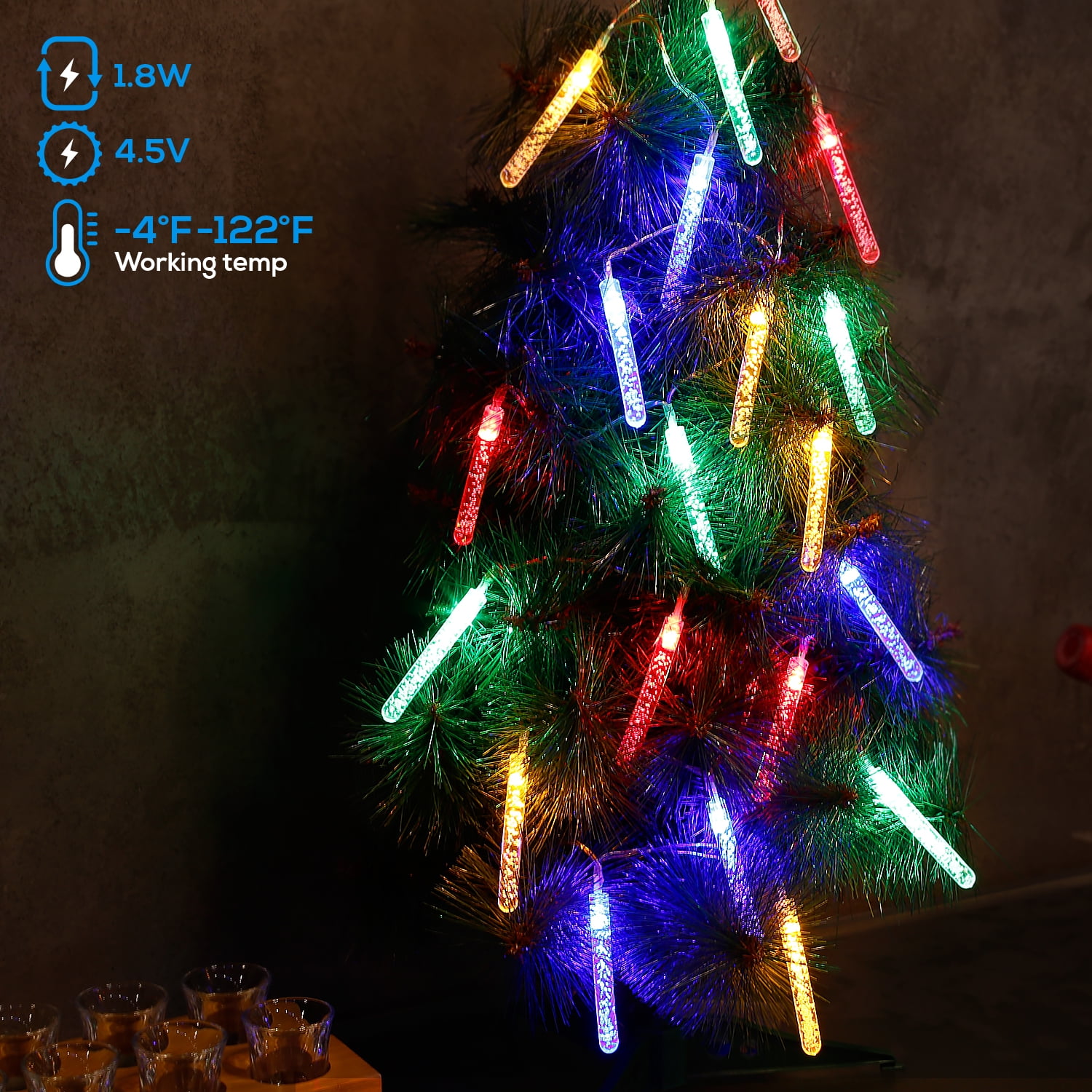 flashing christmas glasses