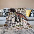 thumbnail image 2 of WERPE Dinosaur Blanket for Boys, Kids Blanket Super Soft and Cozy 50×60in Funny Dinosaur Throw Blanket Design is Gift for Kids,Fluffy Cozy Toddler Blanket White, 2 of 6