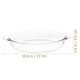 thumbnail image 2 of Clear Pie Pan Glass Baking Dish Baking Plate Roasting Cheese Pan with Double Handle, 2 of 6