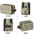 thumbnail image 2 of Toiletries Bag,Camouflage Dinosaurs Silhouettes Pattern Mens Womens Toiletry Bag Bathroom Bag,Waterproof Toiletry Travel Bag Dopp Kit Shaving Bag 11x6.3x5.1 Inch, 2 of 5