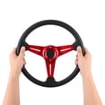thumbnail image 1 of 14in Steering Wheel, 350mm/14in Racing Car Drifting Steering Wheel Replacement Universal Modified Accessory, 1 of 8