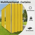 thumbnail image 4 of Rideaux Intérieurs Extérieurs pour Patio \ Panneau de Rideau à Oeillets Bloquant le Soleil pour Intimité, Rideaux Résistants aux Intempéries pour Gazebo, Véranda avant, Pergola, Kaki G x H Panneau, 4 of 8