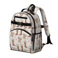 thumbnail image 2 of Highland Cow and Boot Print Cute School Backpack Bag for School with Padded Back and Adjustable Shoulder Straps 15.25"x11.5"x5.25", 2 of 5
