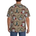 thumbnail image 3 of Wukai Santa Claus cute Men's Casual Short-Sleeve Button Down Shirt,Cuban Shirts for Men,Mens Short Sleeve Dress Shirts-4X-Large, 3 of 5