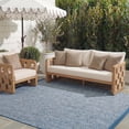 thumbnail image 4 of SAFAVIEH Courtyard Blazhe Chevron Indoor/Outdoor Area Rug, Navy/Grey, 5'3" x 7'7", 4 of 15
