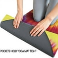 thumbnail image 3 of Colorful Rainbow Tie Dye Spiral Pattern Hot Yoga Mat Towel Non Slip for Hot Yoga - Quick-Drying Yoga Mat Cover with 4 Corner Pockets with Travel Bag - Hot Yoga Towel Non Slip 70"x26", 3 of 6