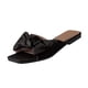 thumbnail image 2 of Zapatillas de punta abierta con lazo sólido para mujer, sandalias cómodas, sandalias informales cómodas para la playa Wmkox8yii ytu2036, 2 of 6