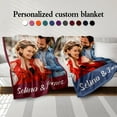 thumbnail image 3 of Custom Blanket with Photos Text Personalized Couples Gifts Photo Blankets Using My Own Photos Customized Picture Blankets for Kid Adults Mother Father Birthday Valentines Day Gifts Blankets, 3 of 5