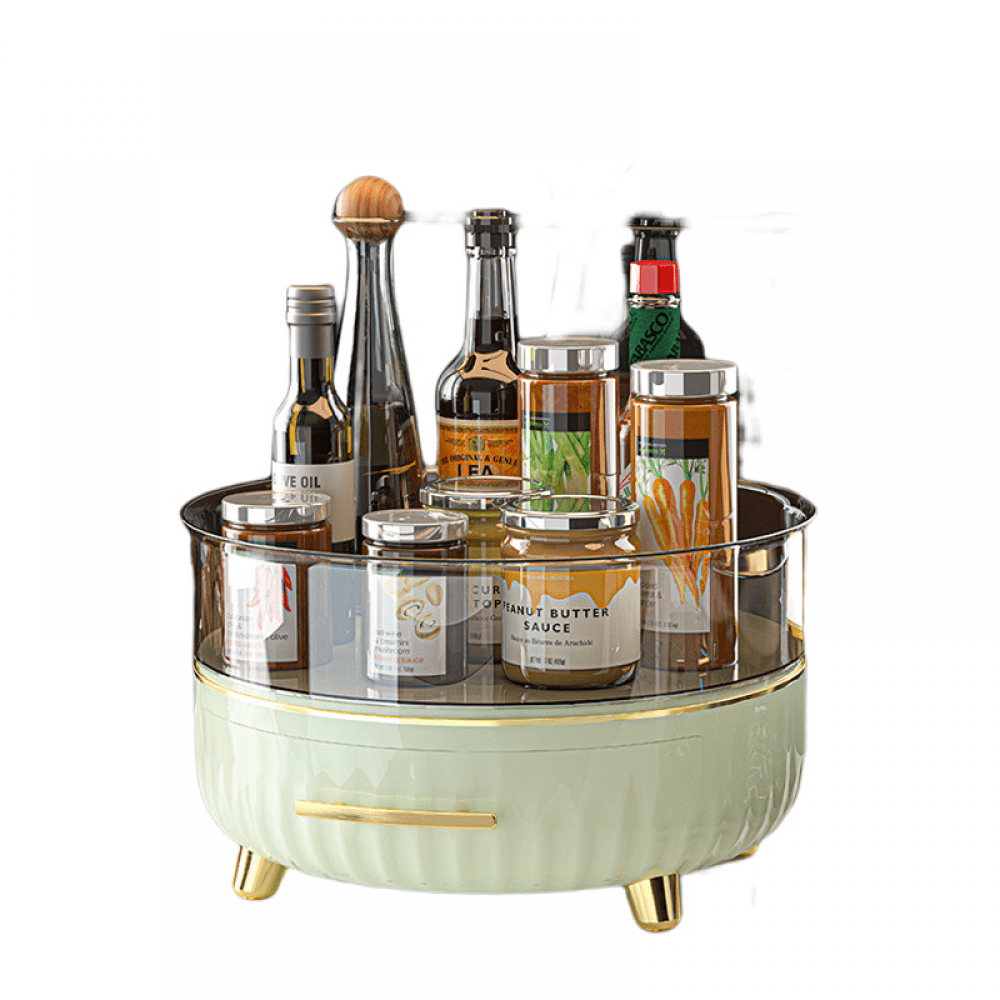 Turntable Organizer Medicine Storage Holder For