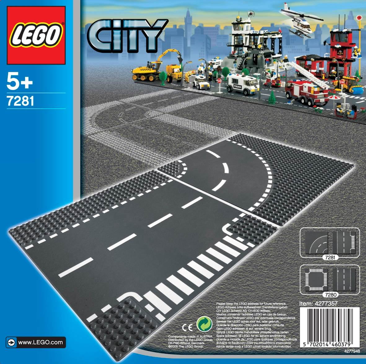 City Base Street Road T-Junction and Curve 32 x 32 Platforms, Gray | 7281 - Walmart.com