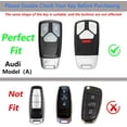 thumbnail image 2 of Zinc Alloy Key Fob Cover,Keychain,Full Protection Car Key Case for Audi A4 A5 A6 A7 Q5 R8 S4 S5 S6 S8 SQ5 SQ7 TT RS4 Smart Remote Keyless Keyshell Accessories,Gun Color,For Audi A, 2 of 7
