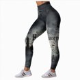 thumbnail image 4 of HCNTES Halloween Leggings for Women Pumpkin Skeleton Witch Ghost Printed Tights High Waisted Soft Stretchy Yoga Pants (13-Black,M), 4 of 7