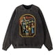 thumbnail image 2 of Sudadera con capucha vintage desgastada con la frase "Respeta a tus mayores", para hombre, estilo hip hop, ropa de calle de gran tamaño, sudaderas holgadas de algodón para otoño, 2 of 4