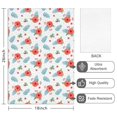 thumbnail image 2 of 2 Pcs Pioneer Flower Floral Print Pattern Kitchen Towels, Funny Microfiber Dish Towel Set, 18" X 26" Tea Towels, 2 of 6
