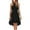 C1-Black779, variant on Womens Halter Neck Mini Dress Chiffon Layered Hem Fitted Waist Wedding Guest Sundress