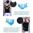 thumbnail image 4 of VASLANDA Mens Slimming Body Shaper Vest Chest Compression Shirt Abs Abdomen Slim Tank Top Undershirt, 4 of 7