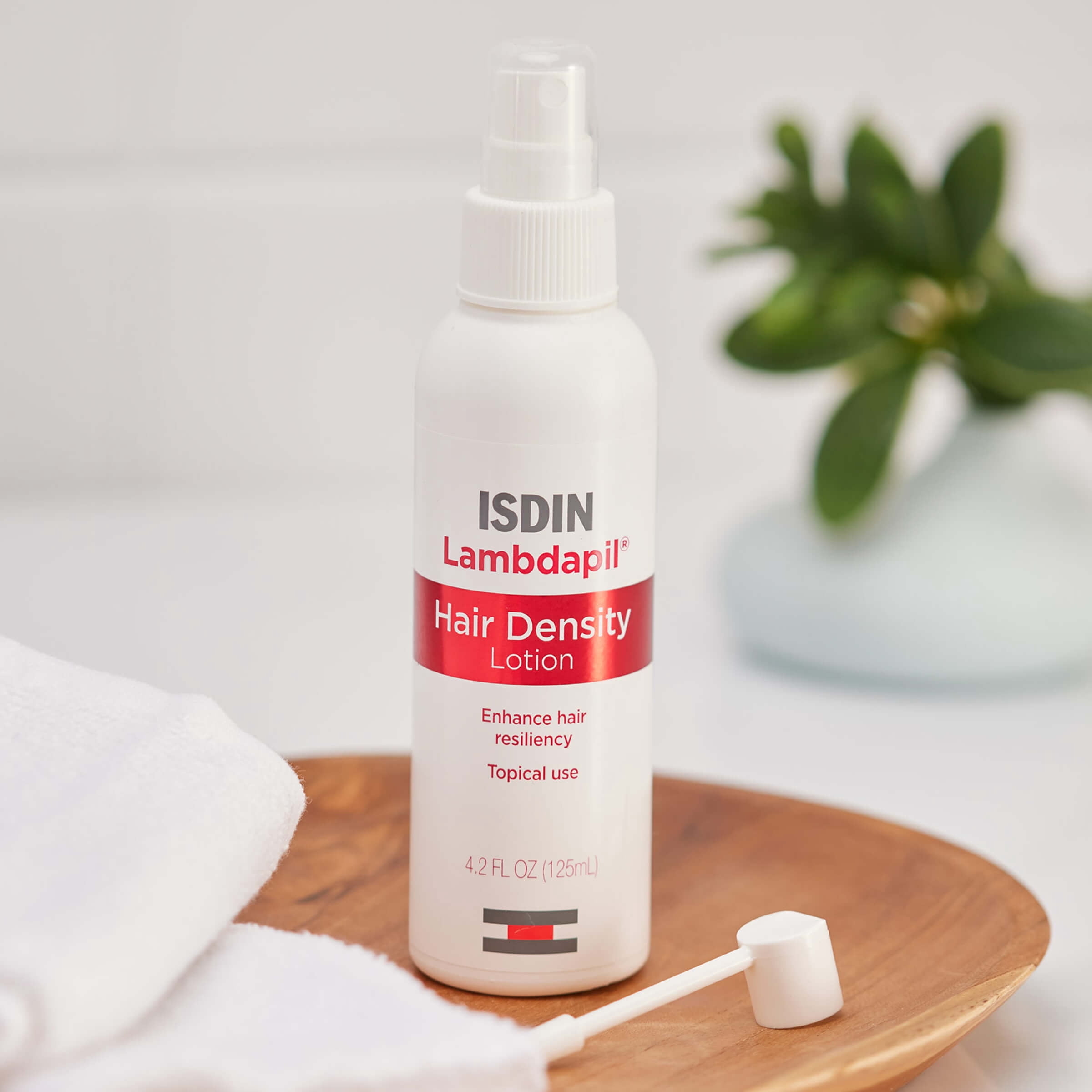 ISDIN Lambdapil Hair Lotion: Hair thickening lotion for thin hair, 4.2FL OZ (125ml).