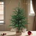 thumbnail image 1 of Mesa De PET Artificial De Mini árbol De Pino De Navidad Verde, 1 of 7