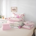 thumbnail image 6 of Feelyou Kawaii Pink Unicorn Twin Bedding Sets 7-Piece for Kids, Dreamy Rainbow Cloud Bedding Comforter Set, Cute Animal Theme Reversible Sheet Sets, Breathable Home Decor, 6 of 8