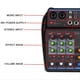 thumbnail image 5 of 4 Channel Audio Mixer Sound Mixing Console Bluetooth 48V Power Supply, 5 of 5