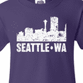 thumbnail image 4 of Inktastic Seattle Skyline Grunge Youth T-Shirt, 4 of 5
