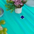 thumbnail image 2 of MDS pack of 5 Wedding 29 x 170 inches Sheer chiffon Table Runner for Rustic Boho Wedding Banquet Decor for 14ft Table Runners -Peacock blue, 2 of 6