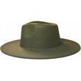 thumbnail image 3 of VERVE 8 Wide Brim Vegan Felt Rancher Hat - Women, Men, and Kids Fedora Style with Adjustable Inner Drawstring, 3 of 8