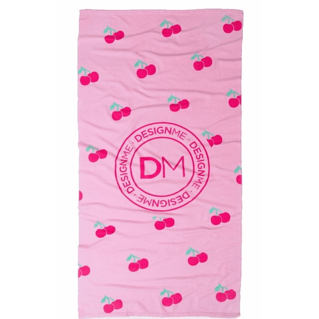 Toalla de playa Design.Me con estampado de cerezas