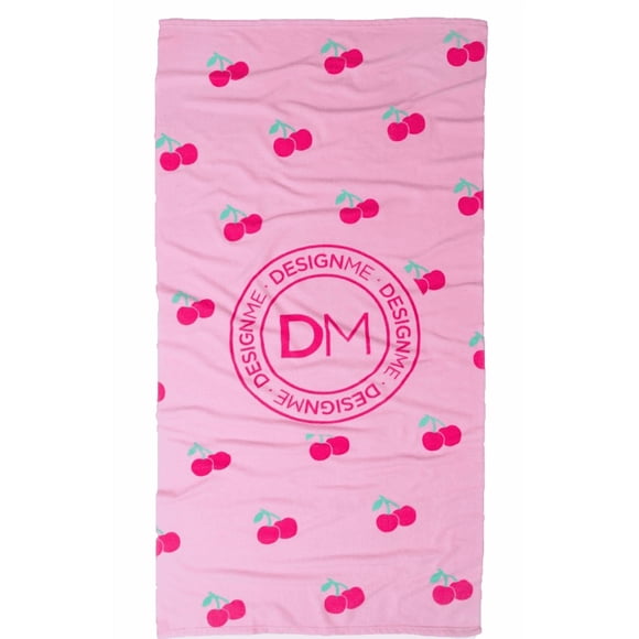 Toalla de playa Design.Me con estampado de cerezas
