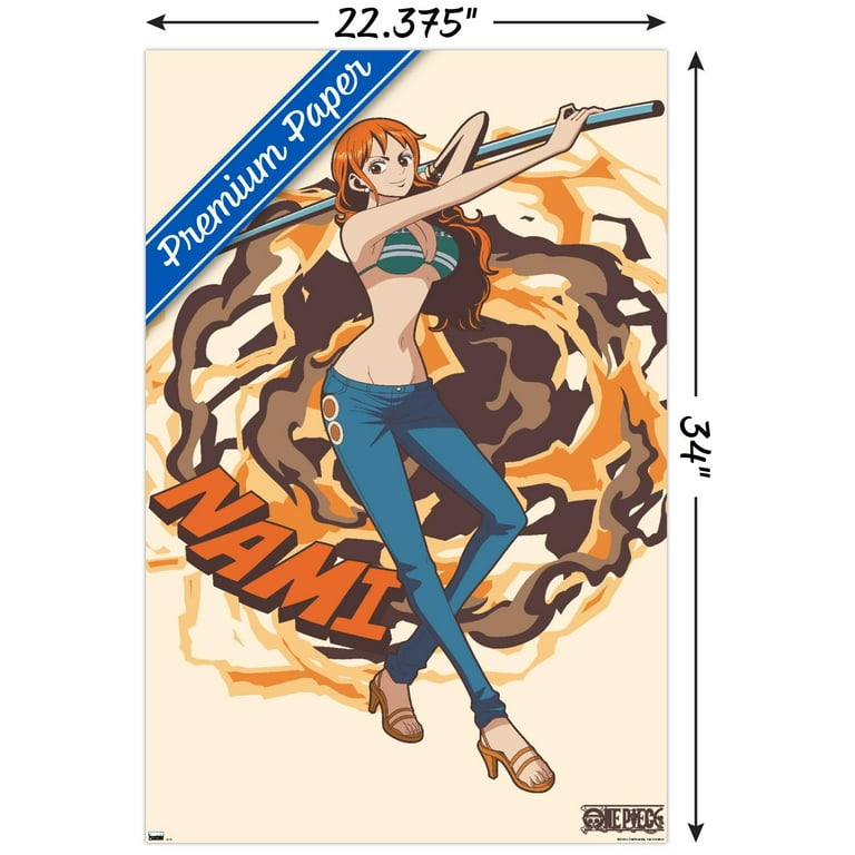 ONE PIECE NAMI タペストリー Amazon.com: One Piece: Fishman Island - Nami Staff Wall Poster