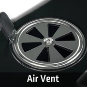 Expert Grill 17.5 Inch Charcoal Grill with Wheels and Adjustable Dampers