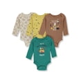 thumbnail image 2 of Koala Baby Baby Boys' 4-Pack Long-Sleeve Bodysuits Color: green Size: 9 - 12 months, 2 of 3